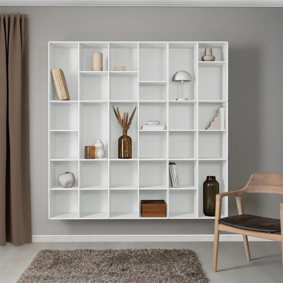 Memphis vægreol - Hvid