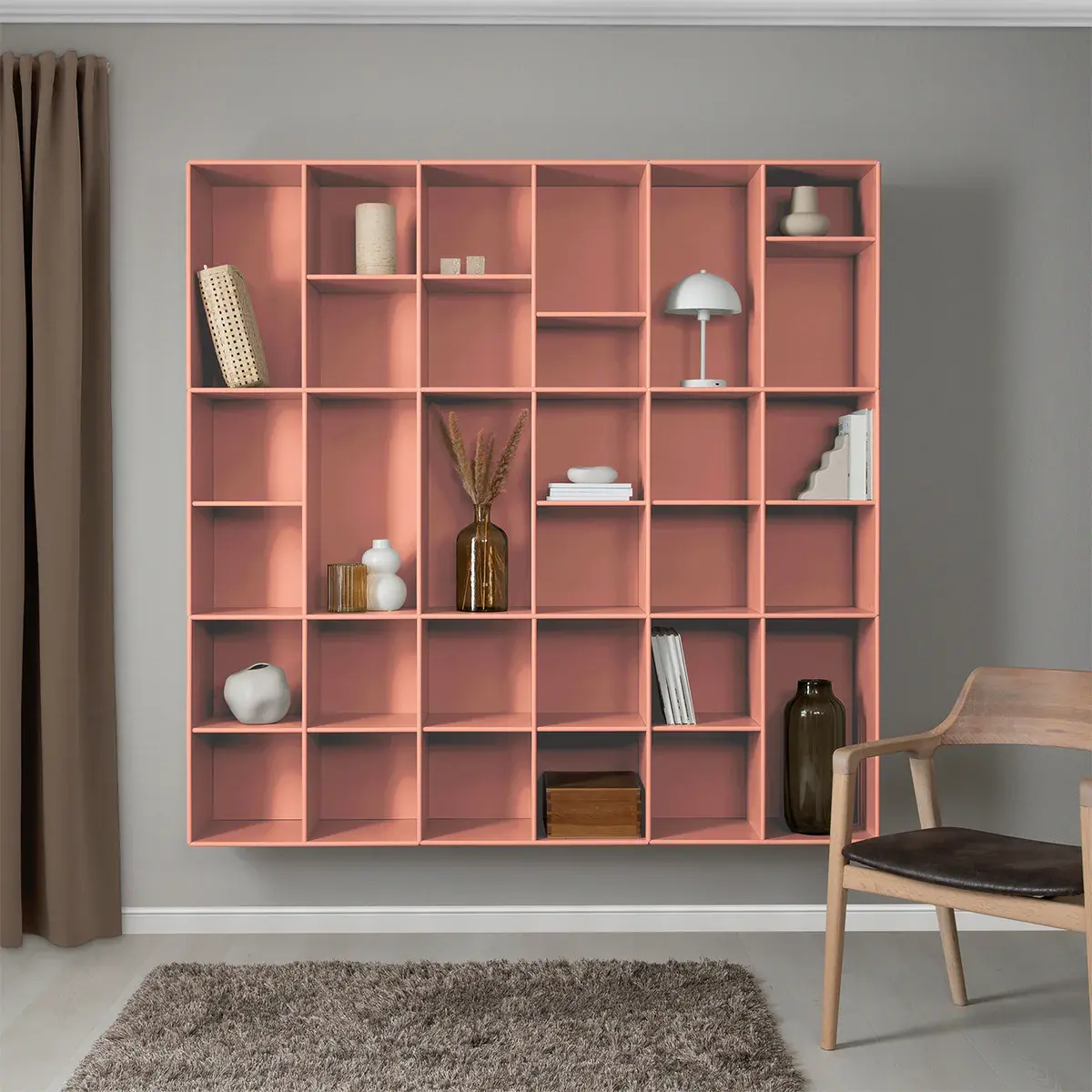 Memphis vægreol - Peach - Copy